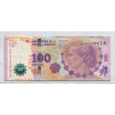 ARGENTINA COL. 818R BILLETE DE 100 PESOS EVA PERON REPOSICION